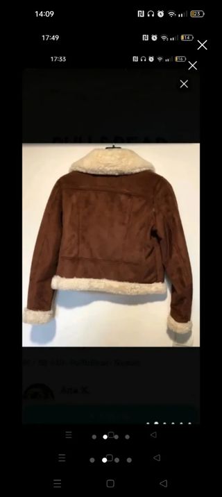 Chaqueta doble faz Pull n bear