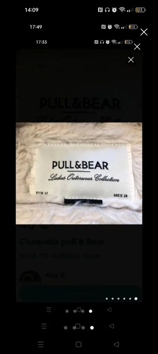 Chaqueta doble faz Pull n bear