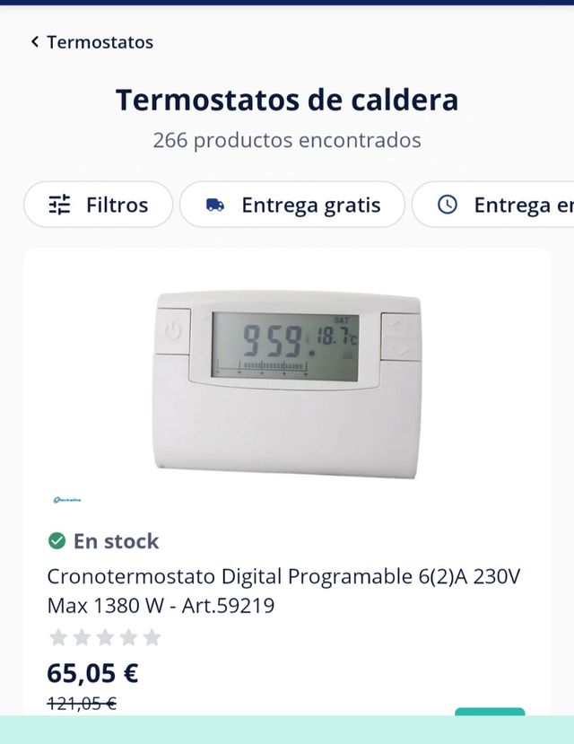 Crono termostato programable