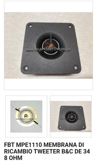 Drivers B&C DE34 tweeter