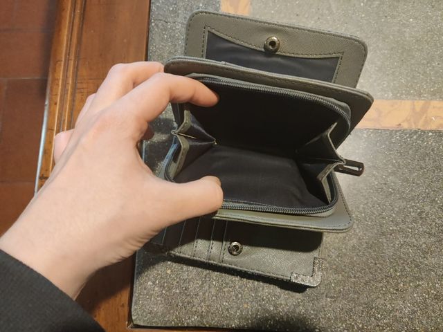 Portafoglio donna con cerniera