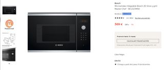 Microondas bosch con grill