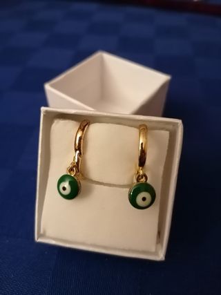 Pendientes ojo turco