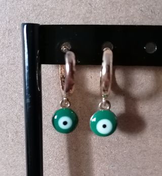 Pendientes ojo turco