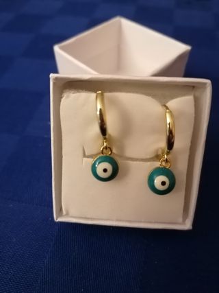 Pendientes ojo turco