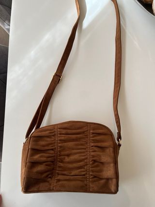 Bolso marron terciopelo