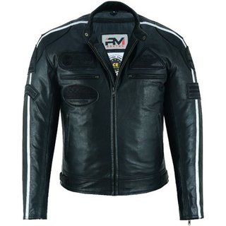 Chaqueta piel moto Roxton Fire piel envejecido