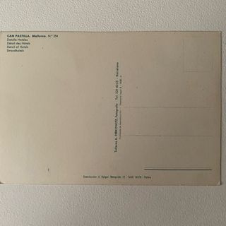 Postales de hoteles de los años 60