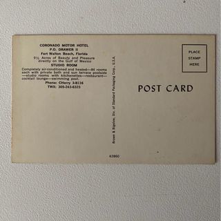 Postales de hoteles de los años 60