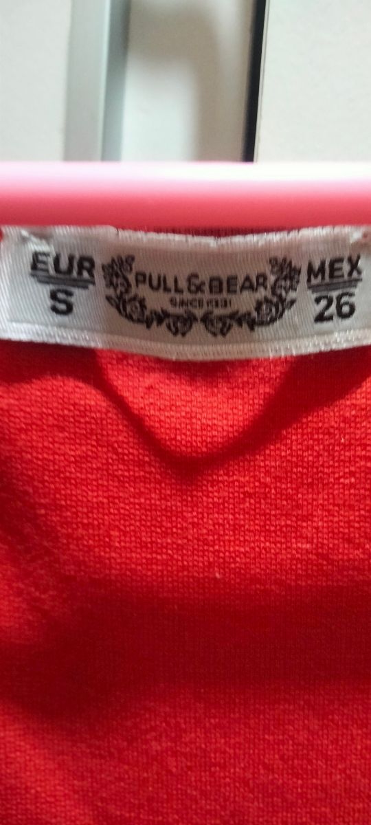 "Rebajado"Vestido Rojo Pull & Bear