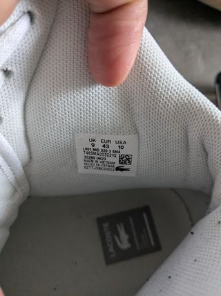 Zapatillas Altas Lacoste talla 43