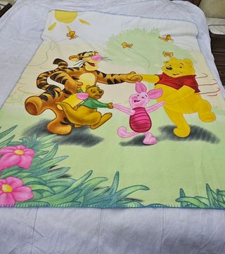 Copertina Winnie Pooh in flanella.