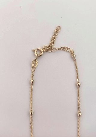 Colgante letra s bano de oro 