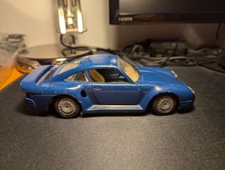 Porsche 959 scala 1/24 blu rara
