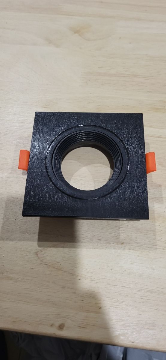 Ojo de buey 75mm negro