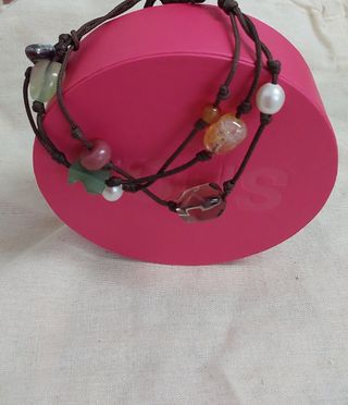 Pulsera Triple Tous Tibet con Gemas.Original
