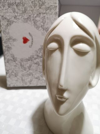 Testa ceramica portaoggetti