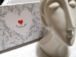 Testa ceramica portaoggetti