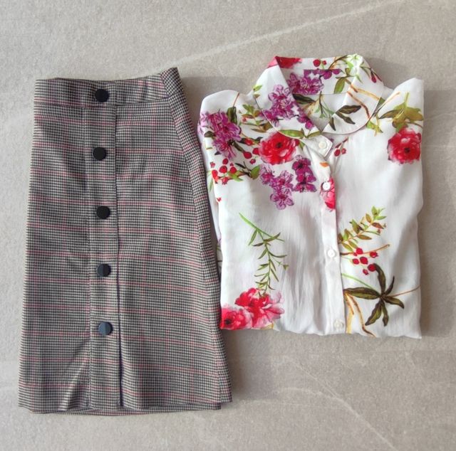 Camisa y Minifalda 