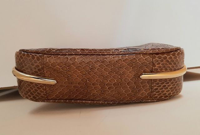 Borsa in vero pitone vintage anni '70