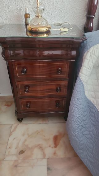 DORMITORIO CAOBA COMPLETO NUEVO