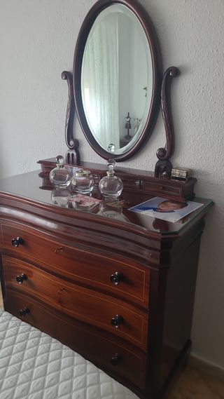 DORMITORIO CAOBA COMPLETO NUEVO
