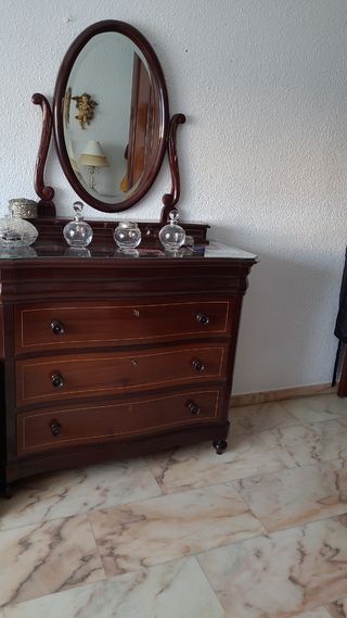 DORMITORIO CAOBA COMPLETO NUEVO
