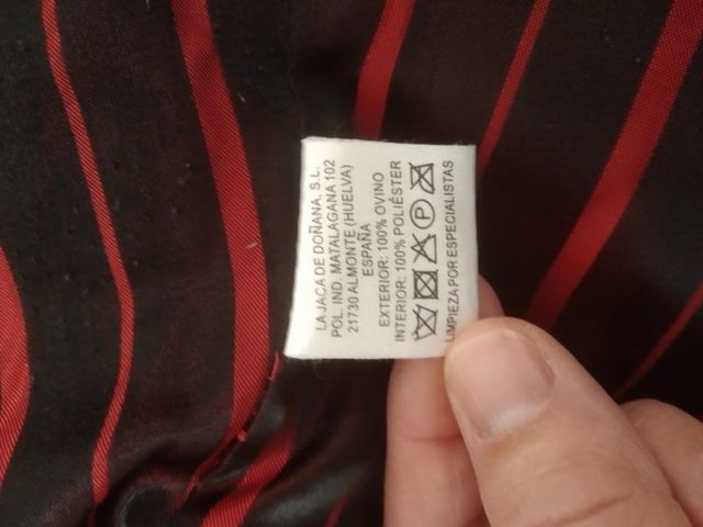 Chaqueta de piel, marron oscuro