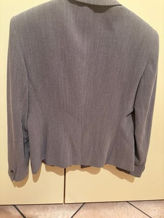 Giacca misto lana grigia