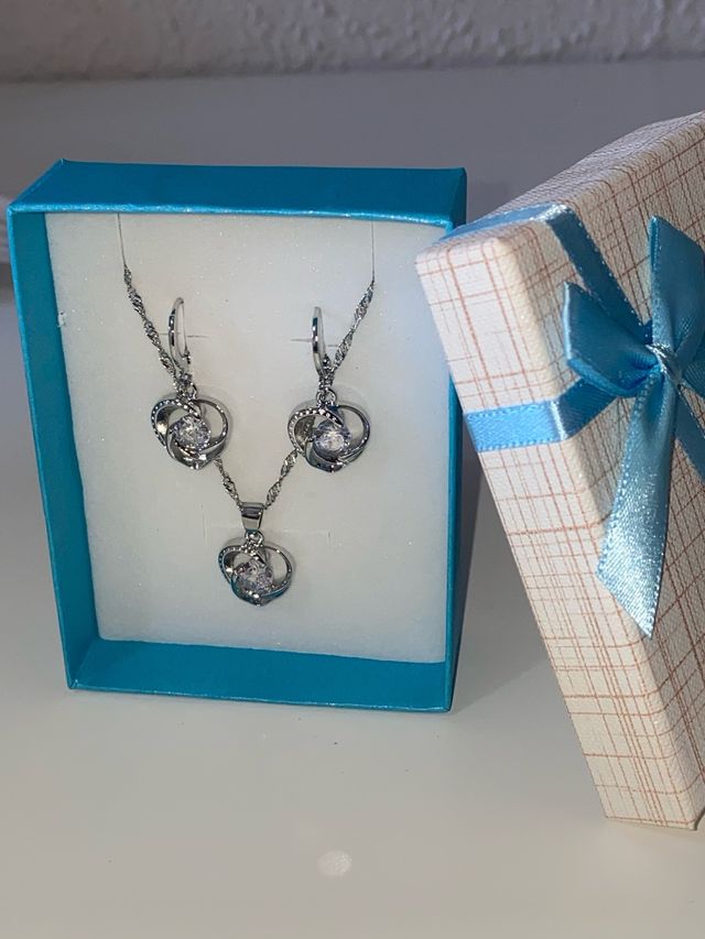 Conjunto Collar y Pendientes Mujer