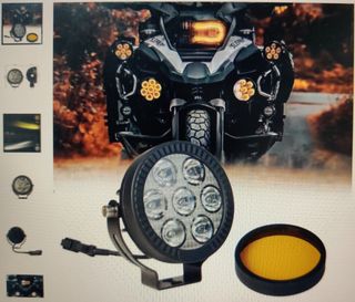 Faro  antiniebla 7 LED moto y todoterreno 
