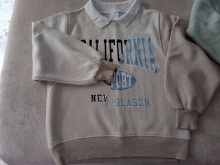 Sudadera de niña y blusa Blanca 