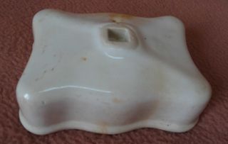 Base Porta Jabón Antigua de Porcelana - Siglo XIX