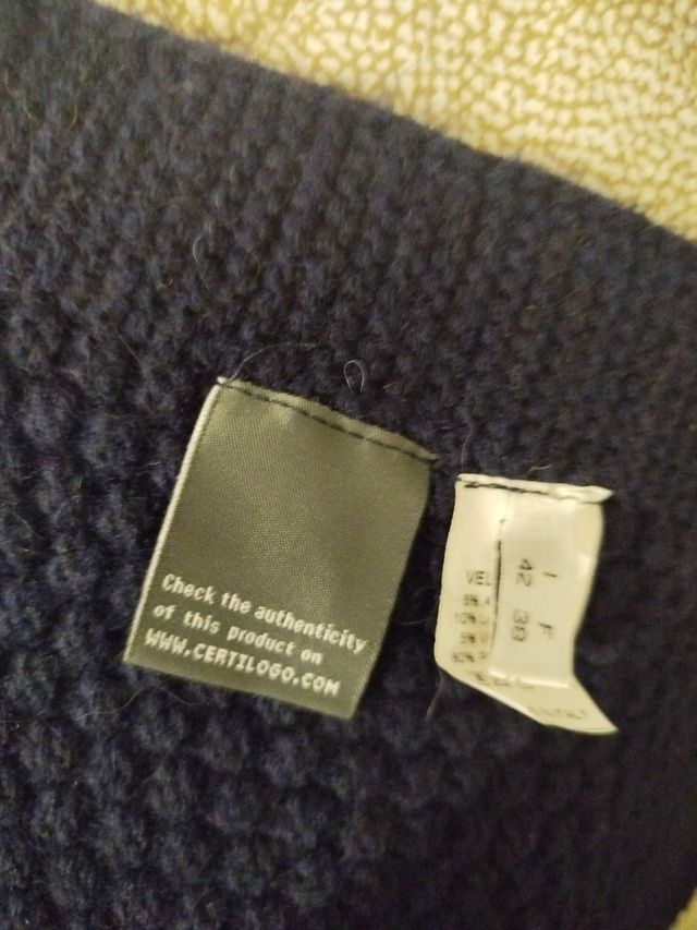 Cappa lana blu Blumarine 40/42