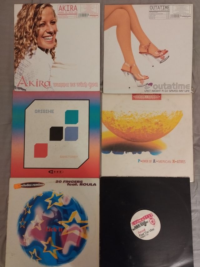 Pack 6 vinilos electrónica 2000