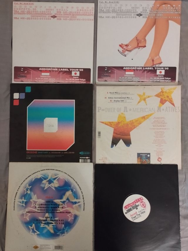 Pack 6 vinilos electrónica 2000