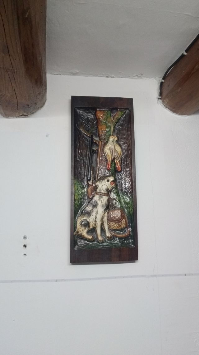 Cuadro tallado madera 