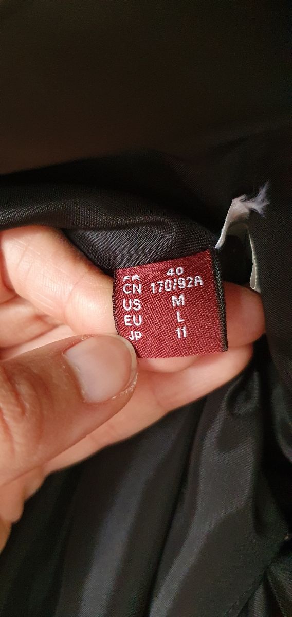 Parka preciosa, estilosa y nueva. Un par de usos.