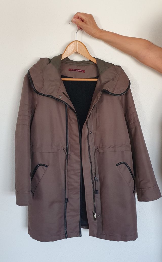 Parka preciosa, estilosa y nueva. Un par de usos.