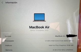 Macbook air 2020