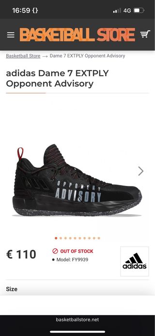 Zapatillas baloncesto Adidas Dame 7