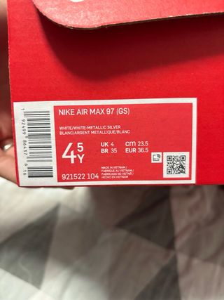 Nike air max 97 blancas