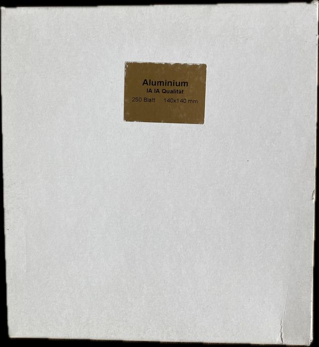 Libro di 25 fogli di finta argento x7