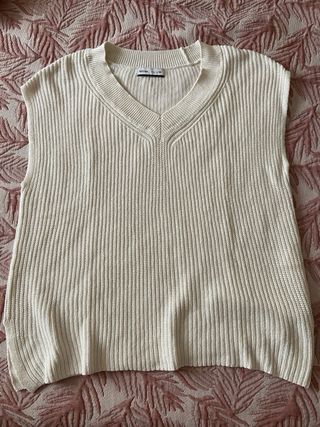 Chaleco blanco largo