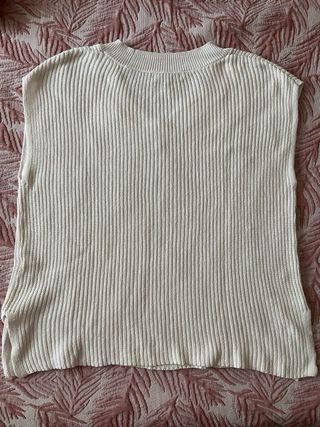 Chaleco blanco largo