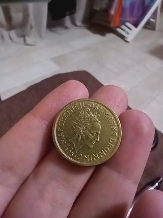 MONETA DA 20 CORONE DANESI 1995 Regina Margherita 