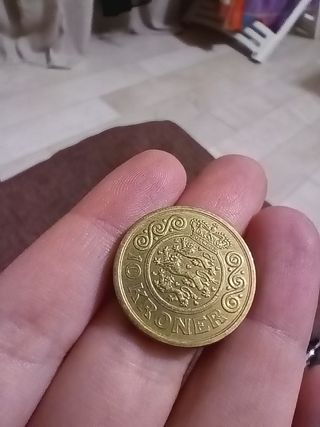 MONETA DA 20 CORONE DANESI 1995 Regina Margherita 