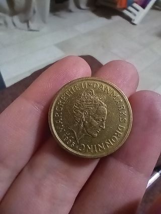MONETA DA 20 CORONE DANESI 1995 Regina Margherita 