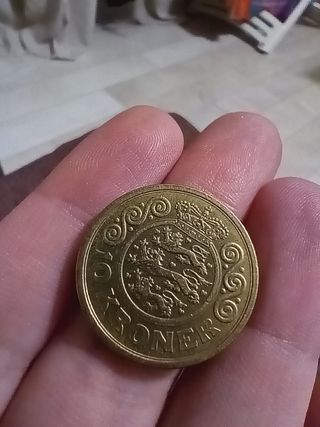 MONETA DA 20 CORONE DANESI 1995 Regina Margherita 