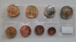 Spagna Euro Set 8 Monete 2022 non circolate nuove